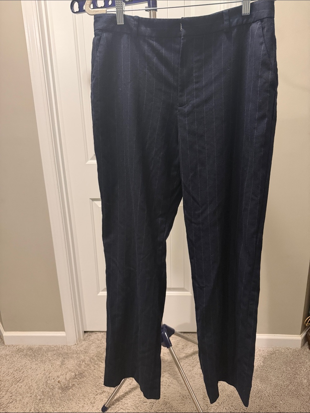 Chaps Navy Pinstripe Men’s Dress Pants